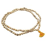 IBA Indianbeautifulart Traditionelle Japa Mala Braun Tulsiwood Rosenkranz-Gebet-Korn-Meditation