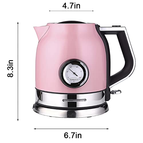 Hervidor eléctrico de acero inoxidable 1.8L negro miniatura 6