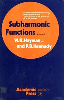 Hardcover Subharmonic Functions, Vol. 1 (London Mathematical Society Monographs, No. 9) Book