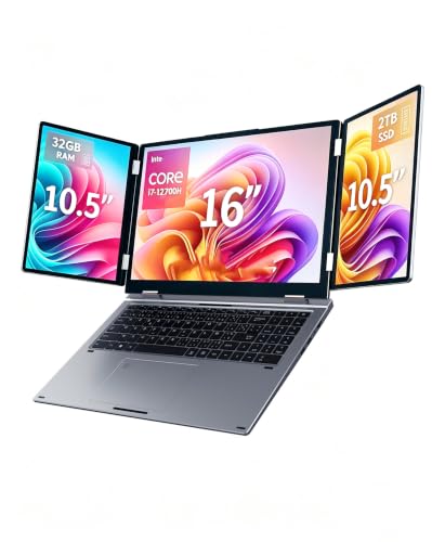 KOOFORWAY Triple Screen Laptop