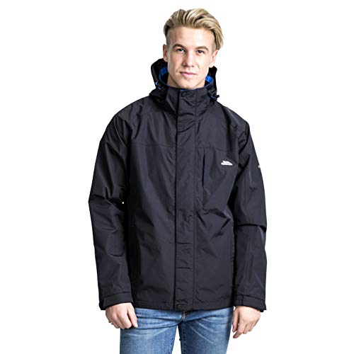 Trespass Edwards Ii Men's Breathable Waterproof Jacket - Black L