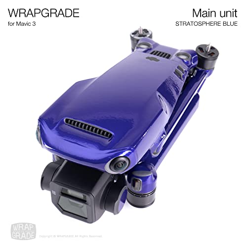 Image of WRAPGRADE Skin Compatible with DJI Mavic 3 Pro (Stratosphere Blue)