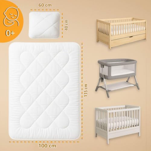 Kinderbettdecke und Kissen Set Baby Kinderdecke Bettdecken Mikrofaser – Ansicht 2