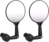 🚲🚲【GEEIGNET FÜR】Passend für Lenker mit einem Durchmesser von 17 mm bis 24 mm, ideal für Mountainbikes und Rennräder. Paket beinhaltet 2 x Fahrradspiegel und 1 x Inbusschlüssel.