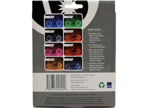 image for Brightz WheelBrightz LED Bike Wheel Light, White – Pack of 1 Tire Li