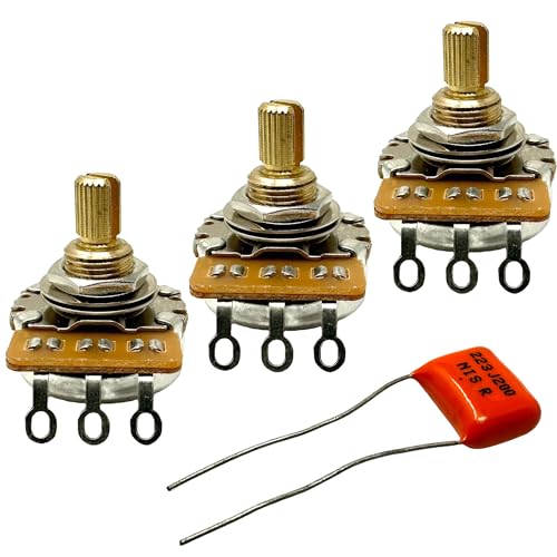 Potentiomètre 250K guitare éliminez les bruits avec ce lot de 3 et condensateur .022uf