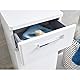 trendteam smart living - Monte - Hochschrank - Weiß/Weiß Hochglanz - (BxHxT) 37 x 189 x 34 cm - chromfarbene Griffe - Kratzfest