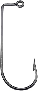 kaaka 100Pcs High Carbon Steel 90 Degree Offset Shank Hook/Worm Hook,Jig Fish Hooks for Professional Fishing Tackle Access...