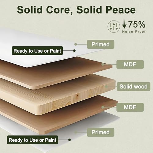 Image of Frosted Glass 1-Lite Sliding Pocket Doors White Standard Door with Hardware Kit Set,60 inchx96 inch