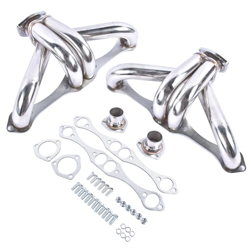 Stainless Shorty Headers Replacement for Chevy Small Block SB V8 262 265 283 305 327 350 400 Engines