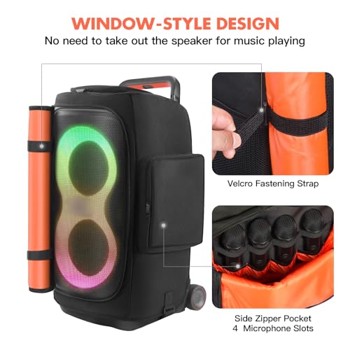 Speaker Case Compatible with JBL PartyBox 520,Portable Speaker Dust Cover Storage Bag Fits for JBL PartyBox 520 for Outdoor Travel,Cover Only