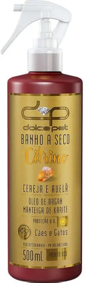 Banho a Seco Dolce Pet Citrino para Cães e Gatos 500ml
