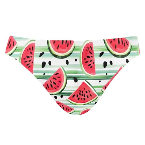 Watermelon Fruit Swim Briefs for Men Swimsuit Bikini Swimwear S B0402068
