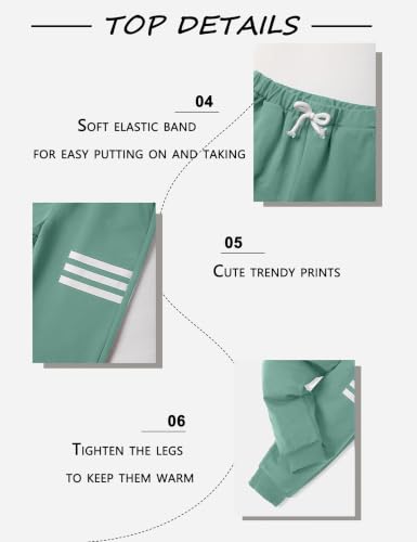 Image of Toddler Boy Clothes Long Sleeve Hoodie Sweatsuits Tops and Pants 2Pcs Boys Fall Winter Outfits Set