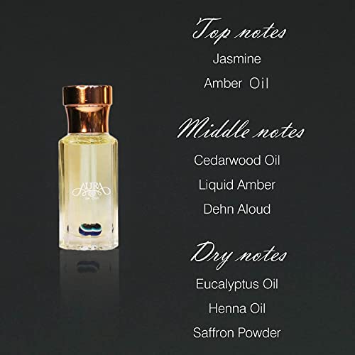 Aura Of Oud, Hair Fragrance, Pure And Feminine Amira Scent, 100% Pure, Alcohol-Free Perfume For Women, Jasmine And Amber Oil Top Notes - Light Oud (Wood) Scent #TOP2