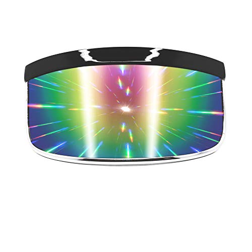 GloFX Mirror Futuristic Visor Sunglasses - Cyberpunk Full Face Shades, Perfect Rave Accessories for Festival Outfits2