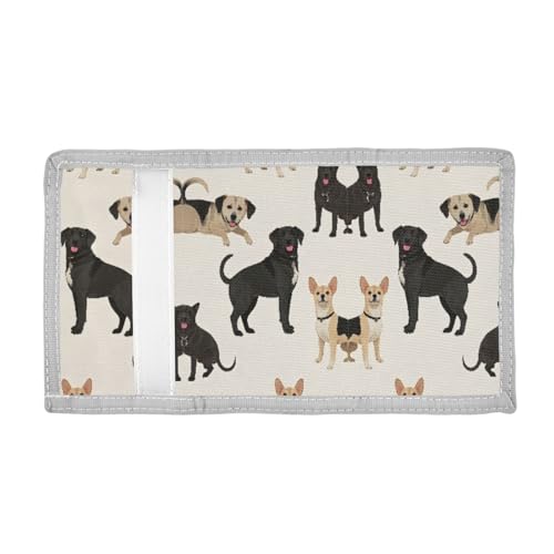 ALAZA Kids Wallets for Boys Girls Toddler Trifold Wallet Children Small Many Dogs with Zipper Coin Pocket2