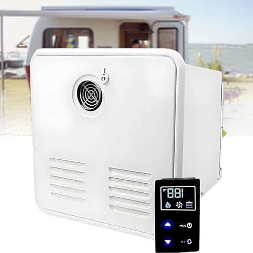 Calentador de agua sin tanque, gas propano de 12 V, 55000 BTU con protección contra heladas, calentador eléctrico con control remoto, pantalla LCD para caravanas y campistas