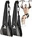 DMoose Fitness Hanging Ab Straps for Pull Up Bar & Core Strength Training-Soft Padded Exercise Straps for Ab Swing & Leg Raises, Hang Bar Strap with 2 Steel Carabiners - Abs Equipment for Home & Gym