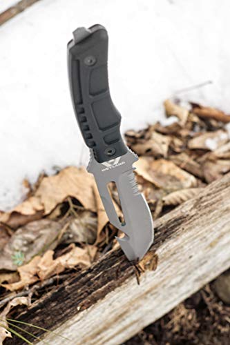 WEYLAND Fixed Blade Outdoor Survival Knife with Sheath, Full Tang Tactical Military Knife for Hunting, Camping, Hiking and Outdoor Bushcraft Work - Thumbnail 7