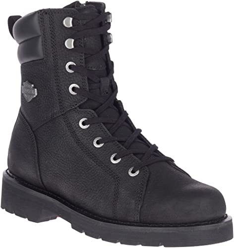 Harley-Davidson Men's Marxen 7.5-Inch Motorcycle Boots, D93805 (Black, 7.5)