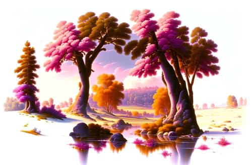 Tableau sur toile 58 x 90 cm The Plants Had a Strange Shimmering Halo pour décoration