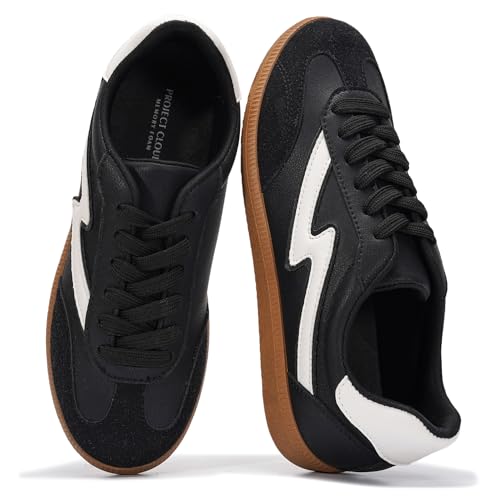Image of Project Cloud Non-Slip Fashion Sneakers for Women, Lace-Up Shoes | Memory Foam Insole Trendy Womens Footwear - Comfortable Casual Womens Sneakers - Stylish Shoes Women Breathable Footwear