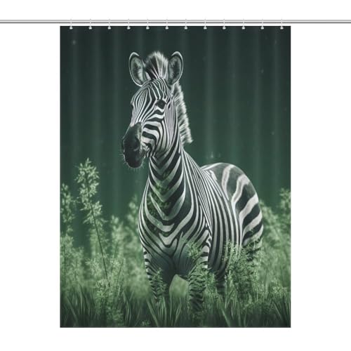 Rideau de douche polyester de qualité supérieure 140x183cm motifs zébrés