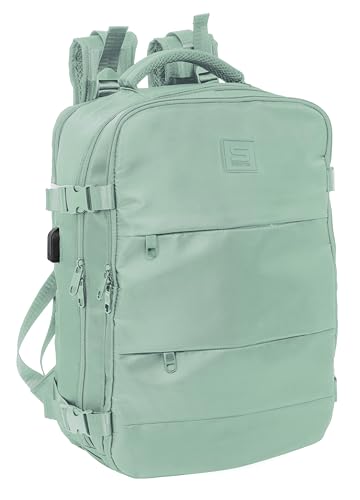 Safta   Mochila de Viaje en Cabina, para Portátil 15,6'', Ideal para Jóvenes de Diferentes Edades, Cómoda y Versátil, Calidad y Resistencia, 29x19x44 cm