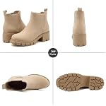 Chelsea Bottes Femmes Mode Bottes de cheville élastique pour femmes Automne Anti-dérapant Extérieur