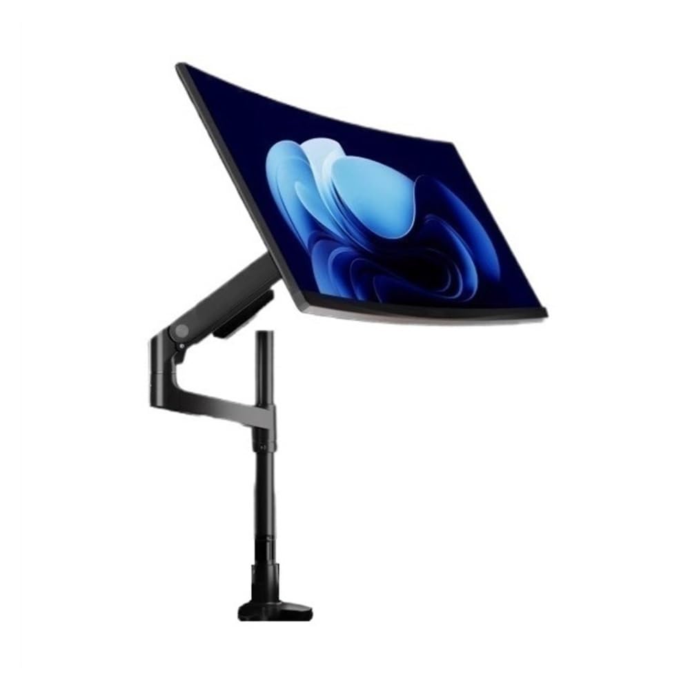 Support de moniteur unique bras ecran pc réglable ressort à gaz écran 17-49 pouces