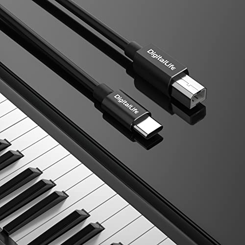 Digitallife U2Cm-Bm-1.8M Usb Type-C To B Midi Interface Converter Cable For Midi Music Instruments (Metal, 6.6Ft) #TOP4