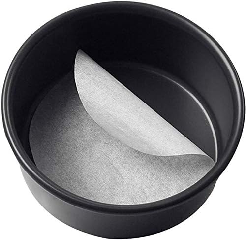 50 Pcs Round Parchment Paper, 8 Inch Baking Parchment Circles Rounds Non Stick Baking Parchement Paper Circles Sheets Greaseproof Baking Sheets Cake Pans Circle Cake Tin Liners(8")