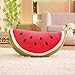 ZHQMeos Duży arbuz poduszka pluszowa zabawka owocowa poduszka okrągła poduszka prezent urodzinowy, półokrągły arbuz (60 cm)