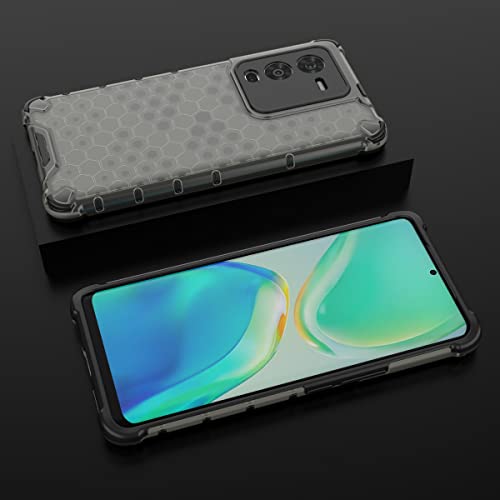 Image of Glasgow Back Case Cover Compatible with [ Vivo V25 Pro 5G ] (Stylish Design) - Black