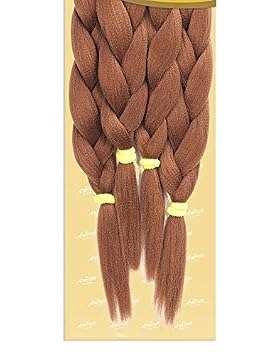 Fashions Amour EZ X Prestreched Braid 38 Inch 4 pcs Straight Synthetic Xpression Processing - BXPS38 1B