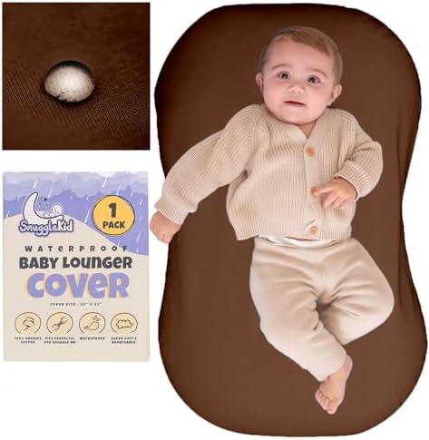 Snuggle Me 100% Waterproof Baby Lounger Cover 2-Ply Organic