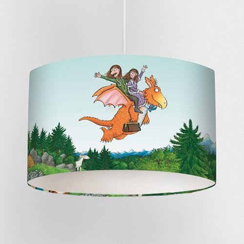 Image of Zog and The Flying Doctors Lampshade – Officially Licensed Children’s Ceiling or Table Lamp Shade – Handmade in The UK – Story Scene Nursery Light