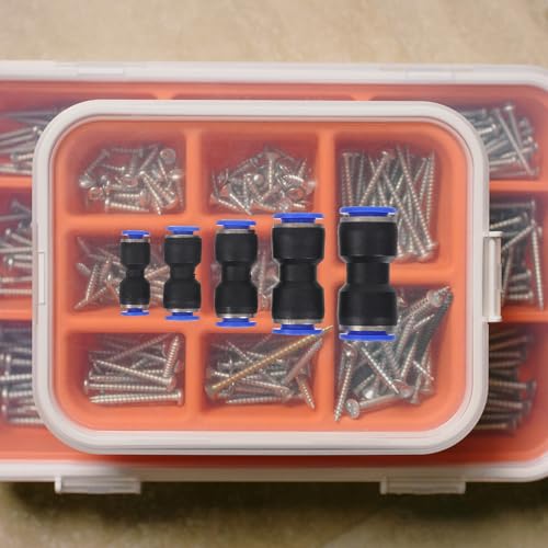 Conectores neumáticos rápidos para manguera de aire con acoplamientos rectos 8