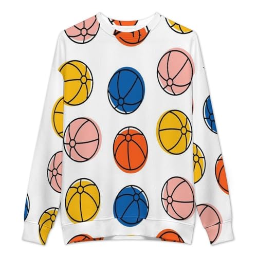 MoBlinko Sweaters for Men Colorful Palm Summer Mens Crewneck Sweater Long Sleeve Lightweight Pullover2