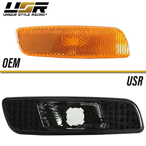 DEPO Smoke Lens Front Bumper Side Marker Light with Amber Bulbs Compatible with 2000-2005 Lexus IS200 / IS300 and 1998-2005 Lexus GS300 / GS400 / GS430 - Image 6