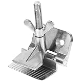 VILLFUL Galvanisierte Scharnierklemme für Siebdruckrahmen DIY Hinge Clamp Werkzeug Stabile Befestigung für Präzises Siebdruckmaterial Einfache Montage Silberfarbene Butterfly klemme