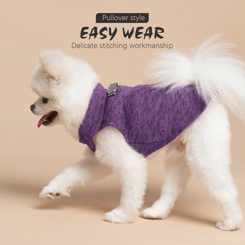 Pull en polaire pour chien violet EXPAWLORER taille L - 7