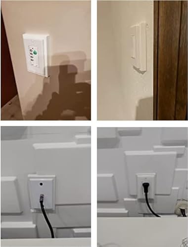 Imbaprice Bes1-2 (2-Pack) 1-Gang Non-Metallic Shallow Surface Box Extender, White #TOP5