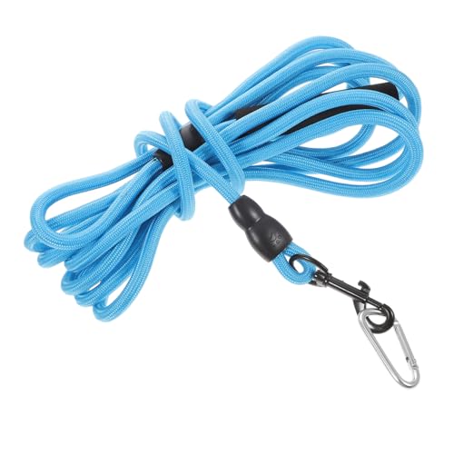 Milisten 5 犬の鎖 ドッグトレーニングリード 大型犬用の犬用おもちゃ 犬用トレーニングカラー ペット 犬の訓練用リーシュ ドッグラン 犬の訓練が強い 大型犬用リード ナイロン Blue