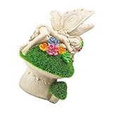 TOVINANNA Solar Decorative Lights Solar Lights Outdoor Solar Powered Garden Statues Statue Lights Solar Figurines for Garden Figurine with Solar Dropshipping Resin Lantern