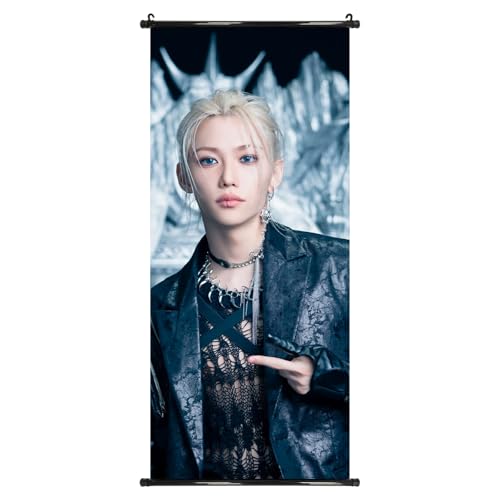 NlsqAMZ Stay Kids Poster, SKZ Merchandise, Wanddekoration, Wohnzimmerdekoration, Moderner Kunstdruck 30 x 70 cm