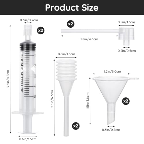 Segbeauty 5ml Perfume Refill Tool Kit, 8pcs Plastic Clear Perfume Dispenser Transfer Tool Set, Perfume Funnel Cosmetic Dispenser Pump Transfer Tool for Travel Refillable Perfume Atomizer Refill Tool2