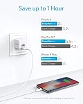 Anker 2-Pack Double port 12W USB Un bloc chargeur avec prise pliable, boîte de recharge Brick, Cube pour iPhone 16 15 14 13 12 Pro Max, Galaxy S22 S21 Remarque 20