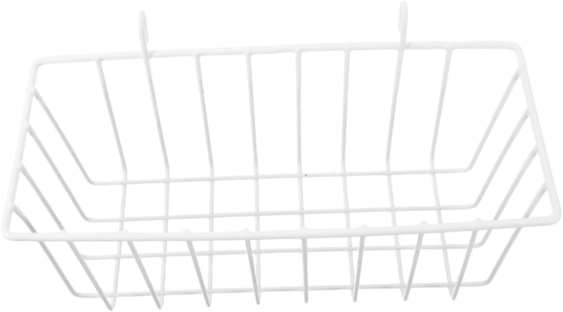 Alipis 3pcs Hanging Basket Hanging Metal Wire Basket Kitchen Hanging Iron Basket Hanging Sundries Basket Hanging Iron Wire Basket Bathroom Supply Hanging Wire Baskets Bathroom Sundry Rack, Whitex3pcs